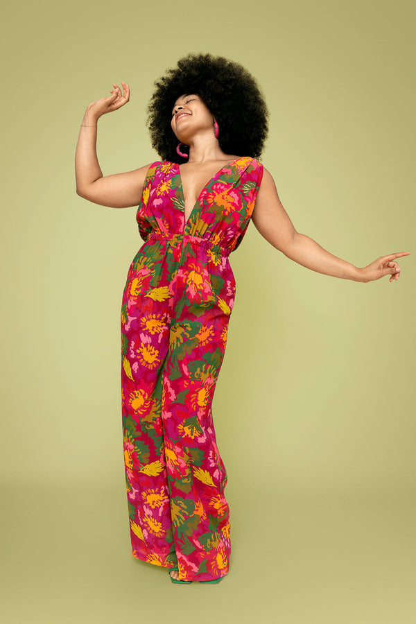 Kahla Plunge Jumpsuit