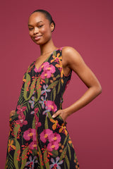 Orchid Wide Leg Linen Jumpsuit