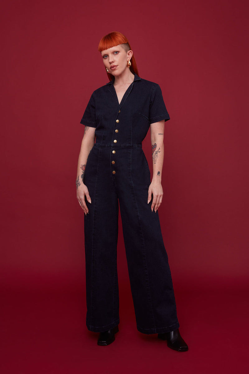 Midnight Denim Jumpsuit