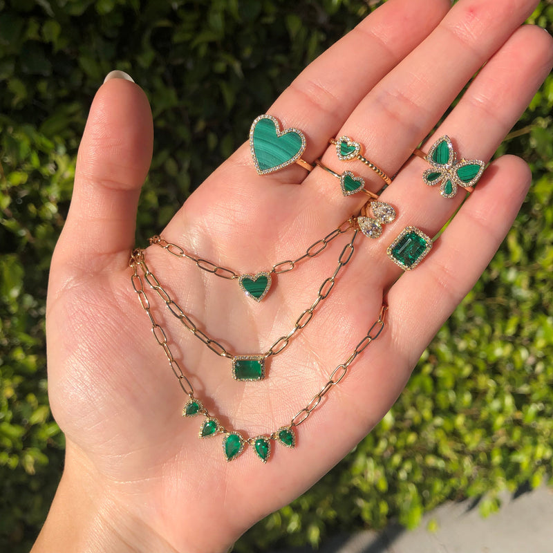 Emerald & Diamond Necklace