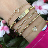 Diamond Heart Bracelet