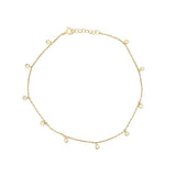 Diamond Dangle Anklet