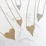 Small Diamond Heart Necklace
