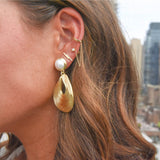 Diamond Bar Stud Earrings