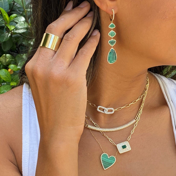 Emerald & Diamond Earrings