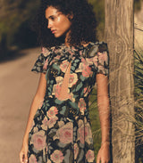 AMIRA DRESS -- ROSE GARDEN FLORAL
