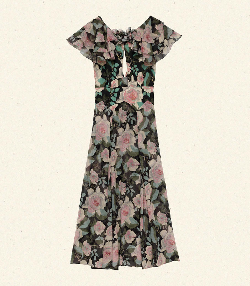 AMIRA DRESS -- ROSE GARDEN FLORAL