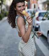 AMORETTE DRESS -- RIVIERA FOULARD