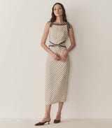 AMORETTE DRESS -- RIVIERA FOULARD