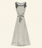 AMORETTE DRESS -- RIVIERA FOULARD