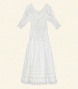 BARDOT DRESS -- POWDER