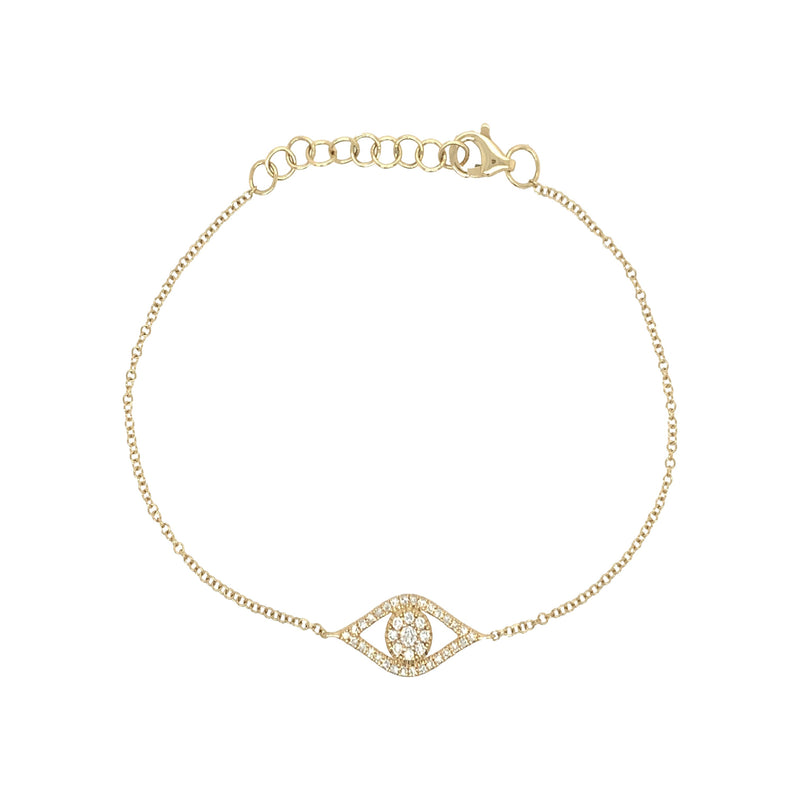 Diamond Evil Eye Bracelet