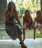 BELLINE DRESS -- NOIR LA MADDALENA GINGHAM