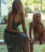 BELLINE DRESS -- NOIR LA MADDALENA GINGHAM