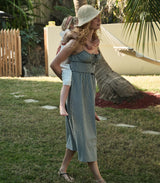 BELLINE DRESS -- NOIR LA MADDALENA GINGHAM