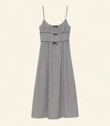 BELLINE DRESS -- NOIR LA MADDALENA GINGHAM