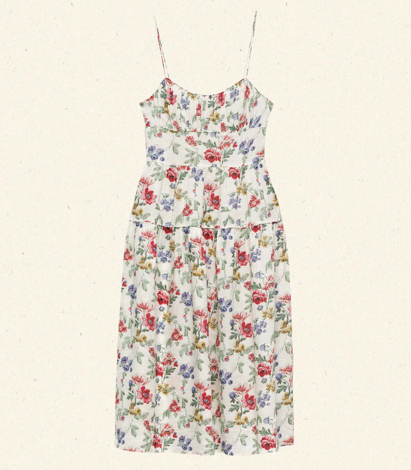 BENOIT DRESS -- IVORY WILD ROSE