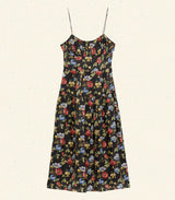 BENOIT DRESS -- NOIR WILD ROSE