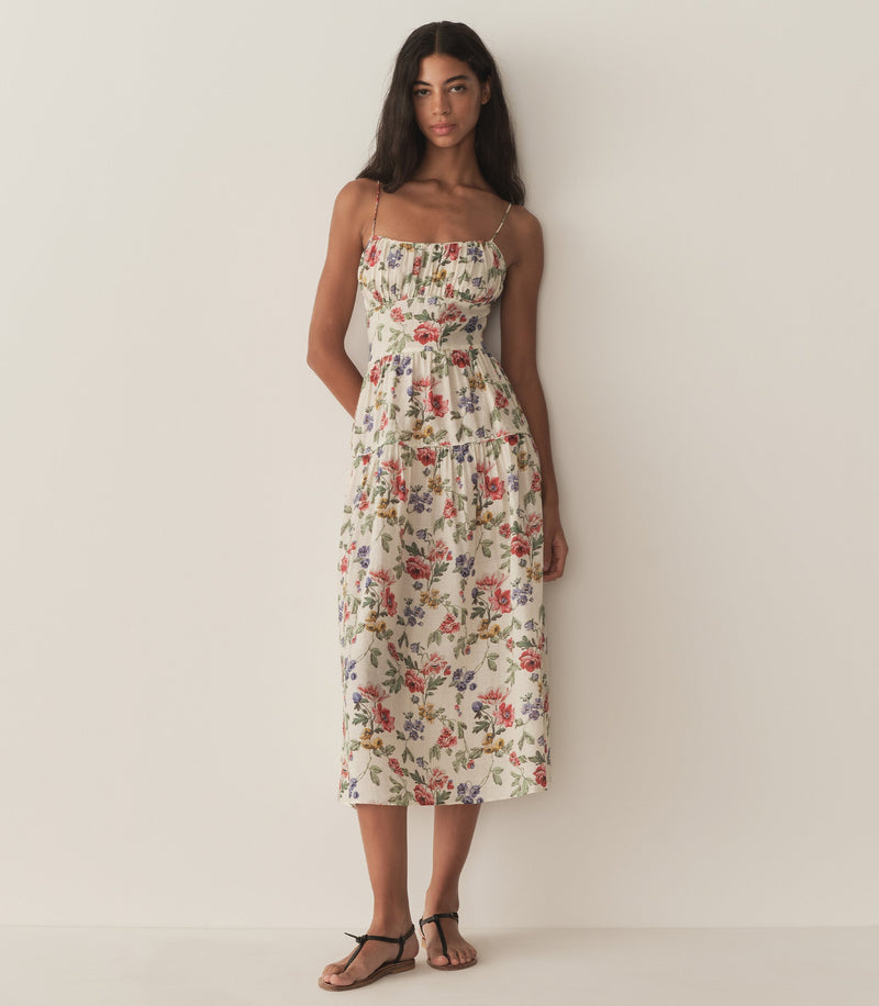 BENOIT DRESS -- IVORY WILD ROSE