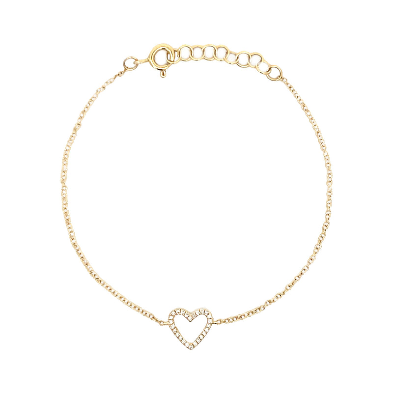 Diamond Heart Bracelet
