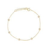 Diamond Disc Bracelet