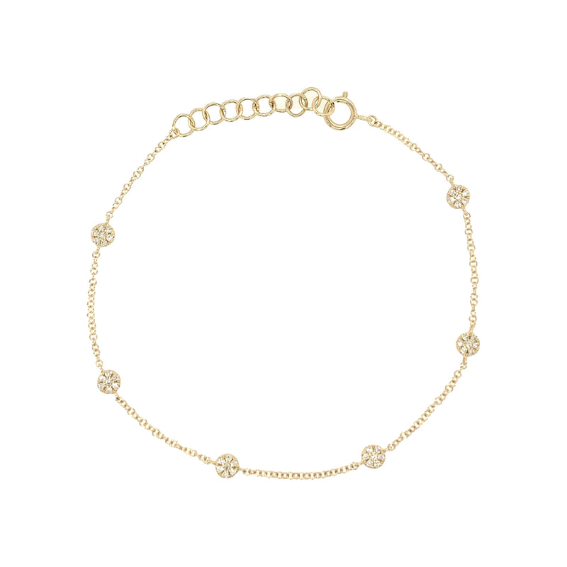 Diamond Disc Bracelet