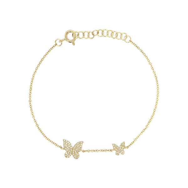 Diamond Butterfly Bracelet