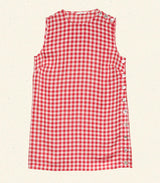 CORALIE DRESS -- SCARLET MARILYN GINGHAM