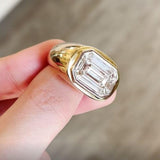 Diamond Octagon Ring
