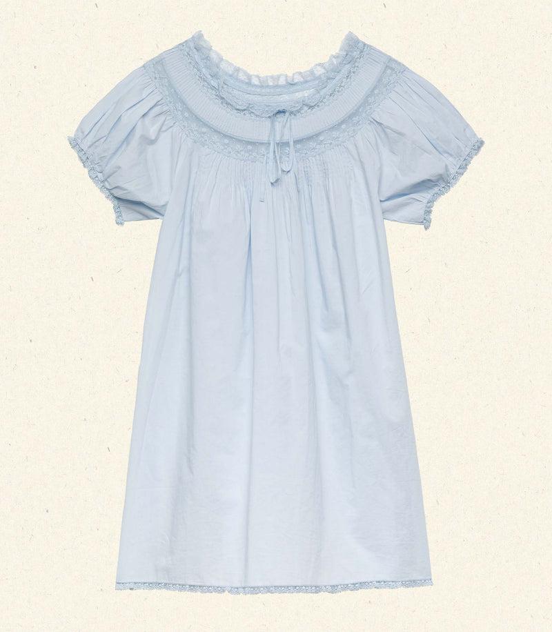 DAPHNE DRESS -- CLOUDLESS SKY