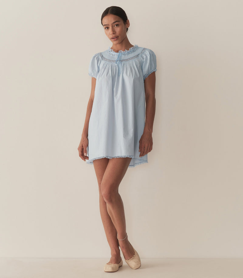 DAPHNE DRESS -- CLOUDLESS SKY