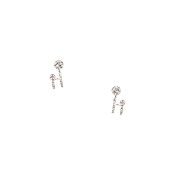 Diamond Huggie Earrings