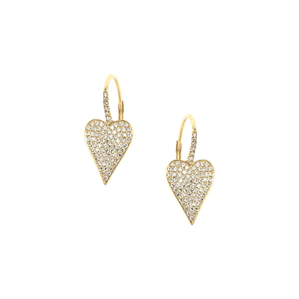 Diamond Heart Earrings