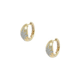 Diamond Starburst Hoop Earrings