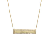 Diamond Bar Necklace