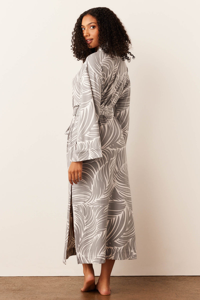 Kaia Cloud Jersey Kimono Robe in Whisper