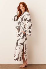 Kaia Cloud Jersey Kimono Robe in Vinyasa