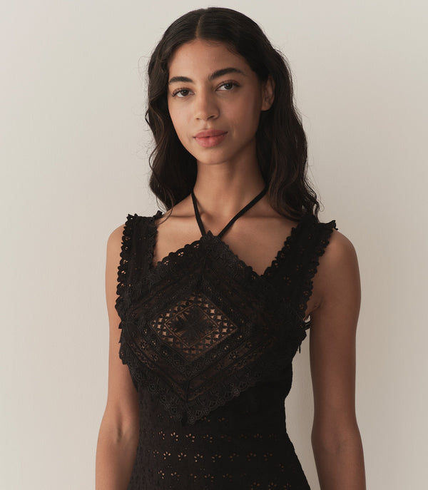 FRIEDA DRESS -- BLACK