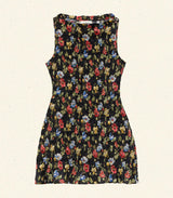 GIANNA DRESS -- NOIR WILD ROSE