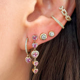 Diamond Bezel Stud Earrings