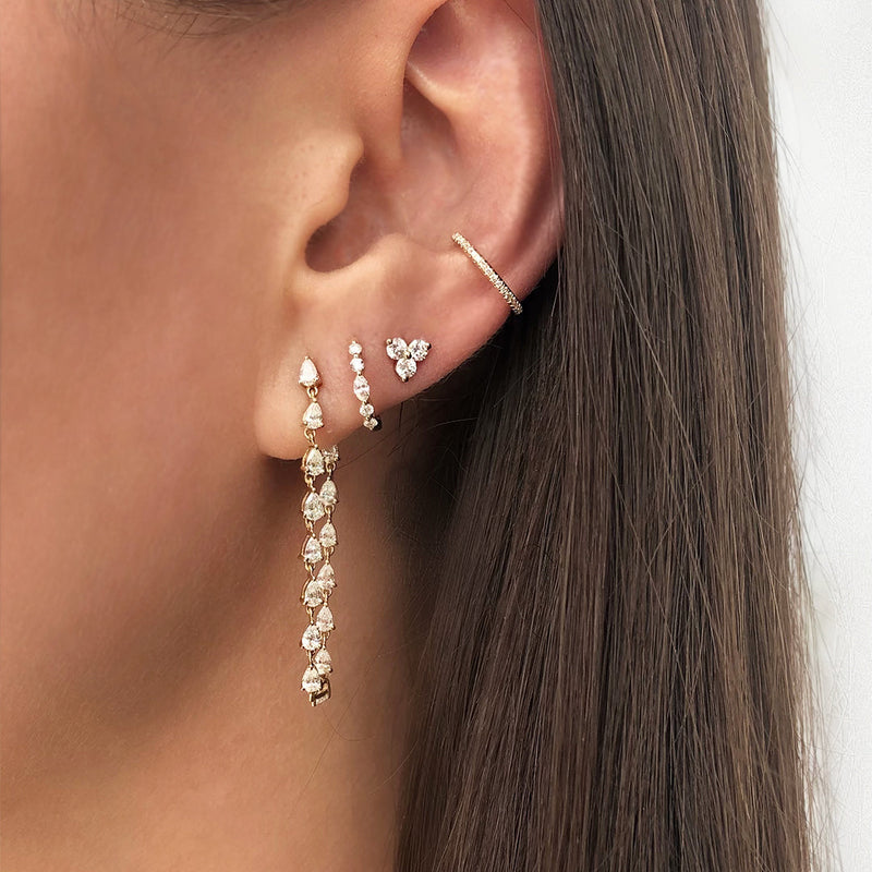 Diamond Teardrop Earrings