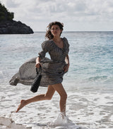 ISCHIA DRESS -- NOIR GRETA GINGHAM