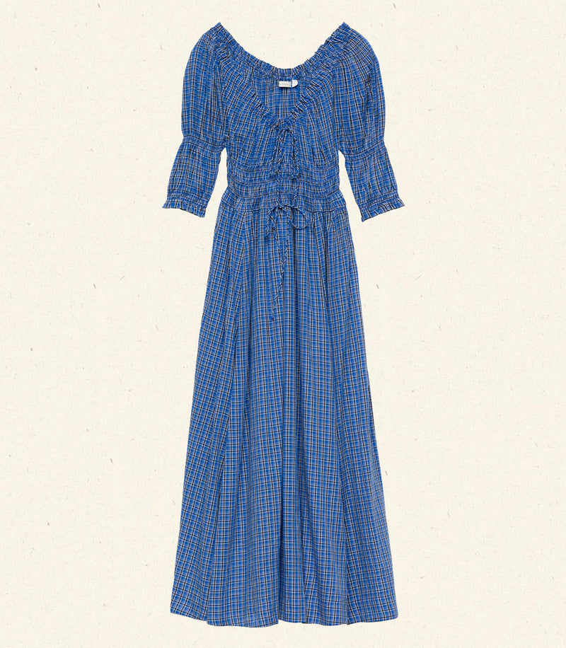 ISCHIA DRESS -- CASSIS CHECK