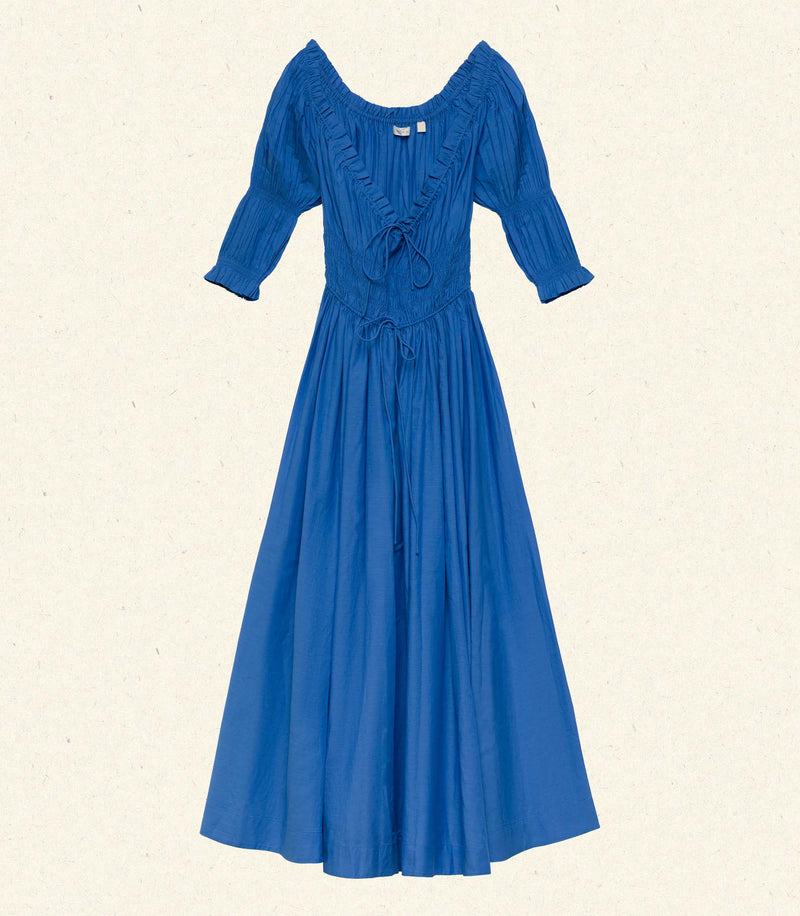 ISCHIA DRESS -- CORFU BLUE
