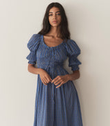 ISCHIA DRESS -- CASSIS CHECK