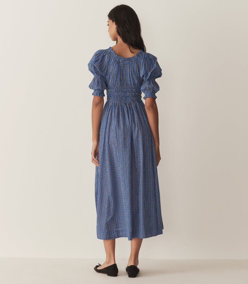 ISCHIA DRESS -- CASSIS CHECK