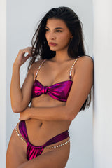 Jasmine Bandeau Top Mulberry