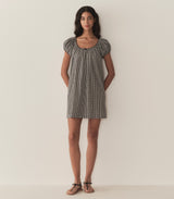 JULIA DRESS -- NOIR LA MADDALENA GINGHAM
