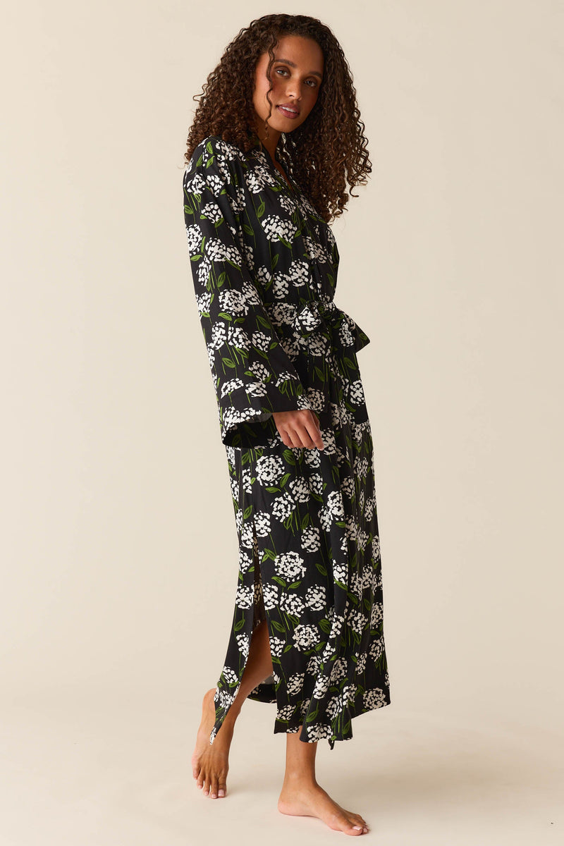 Kaia Cloud Jersey Kimono Robe in Blossom