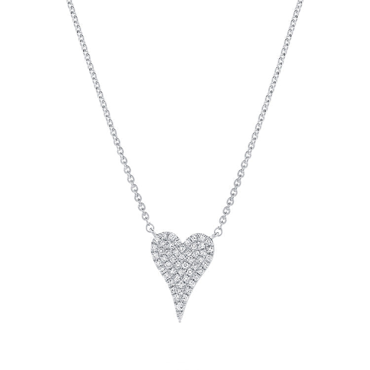 Small Diamond Heart Necklace